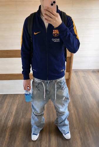 Nike barcelona jacke blau - barcelona, |